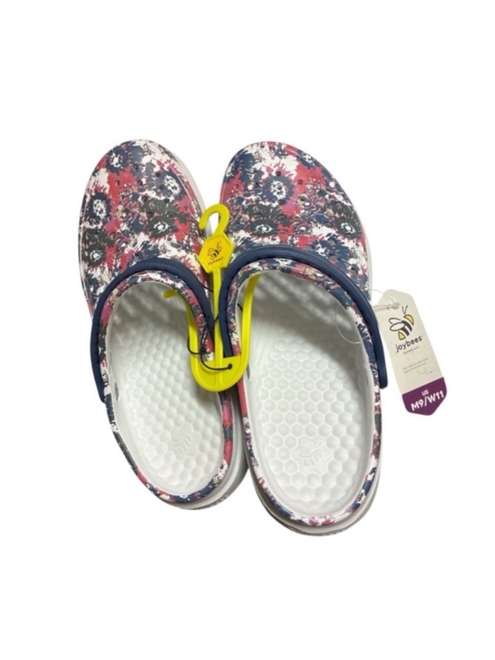 Joybees Tie Dye Active Slip-On Clogs - Navy Pink Unisex